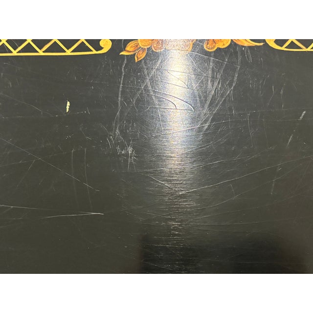 Vintage Palm Beach Style / Chinoiserie Style Faux Bamboo Faux Tortoise Tray Top Coffee Table by Baker Furniture For Sale - Image 16 of 18