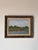 Beautiful vintage Impressionist oil painting depicting a peaceful riverside landscape with lush marsh grasses, flowing...