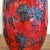1960s Large Scheurich Keramik Red & Black Fat Lava Vase Nr. 529/38 For Sale - Image 5 of 7