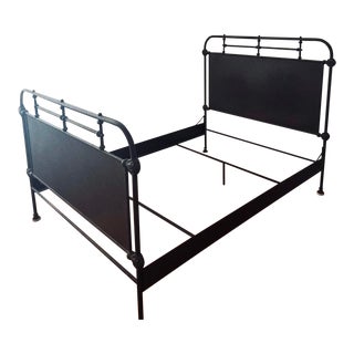 Restoration Hardware Cast Iron Bed Size Full (2 Available) For Sale