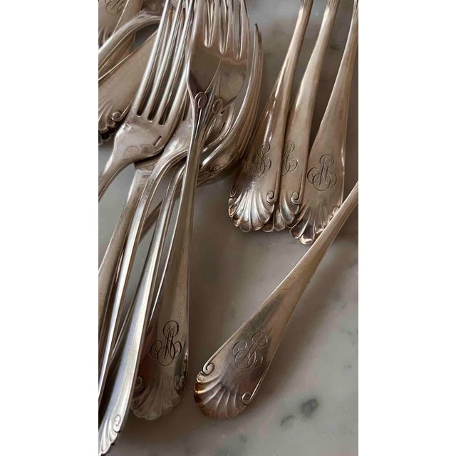 19世紀 フランス CHRISTOFLE アンティーク 4本セット Christofle & Cardeilhac Cutlery Flatware Renaissance
