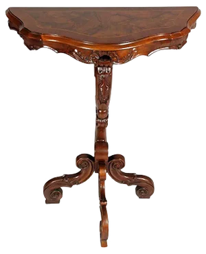 Antique Venetian Carved Walnut Console from Meroni e Fossati