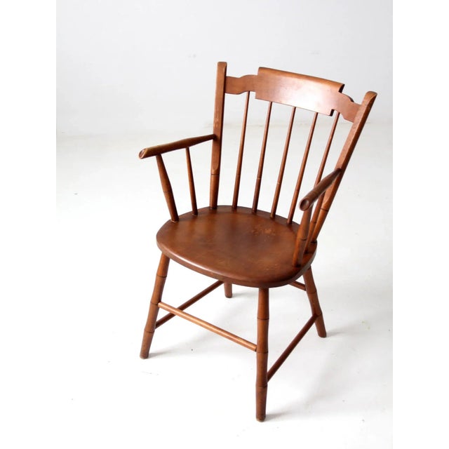 Wood Mid Century Conant Ball Dining Chair For Sale - Image 7 of 13