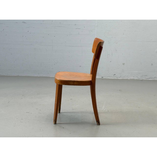 Mid-Century Swiss Wooden Chair by A. Brandenberg, Uster For Sale - Image 4 of 15