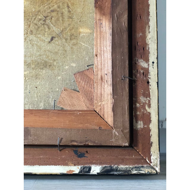 Antique Original Oil Painting of a Dutch Gentleman, 19th Century Portrait For Sale - Image 13 of 13