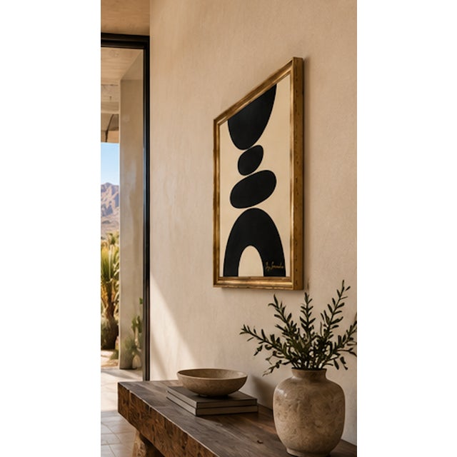 An original abstract composition from Bryan Boomershine’s Cream & Black Organic Collection, exploring the relationship...