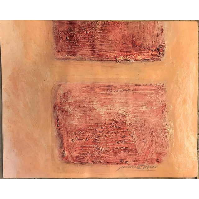 Patricia Zippin "The Wall Part 1" 1980s Mixed Media Abstract Painting For Sale In Dallas - Image 6 of 6