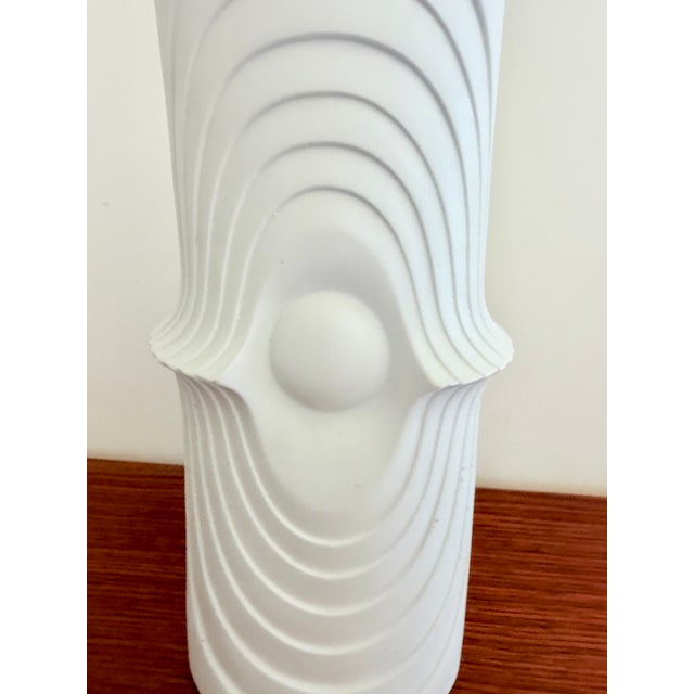 Mid-Century Modern German Biscuit Porcelain Vase from KPM Bavaria, 1960s For Sale - Image 3 of 9