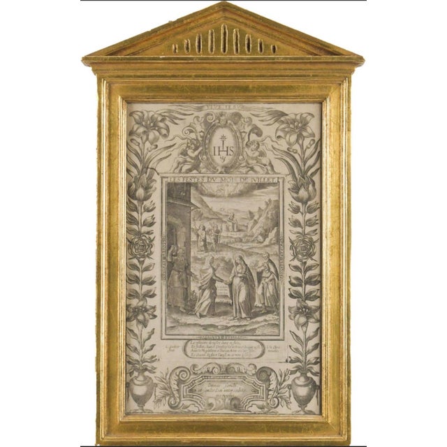 A rare and architecturally presented suite of twelve 17th century French engravings from the celebrated series Les Festes...