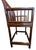 Antique Chinese Bamboo Armchair With Slatted Back and Lacquered Base For Sale - Image 9 of 10