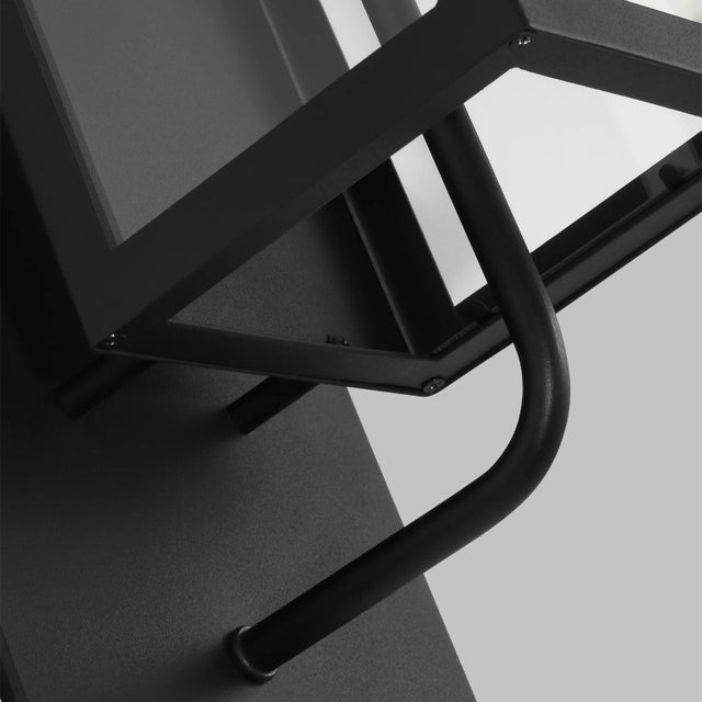 2020s Thom Filicia by Visual Comfort Studio Dresden 1-Light Outdoor Extra Large Lantern Sconce in Textured Black For Sale - Image 5 of 6