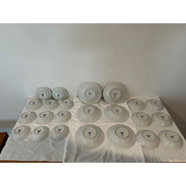 1950s 72 Pieces of Vintage, Blue Danube, Mascot China, Mid Century Modern For Sale - Image 15 of 18