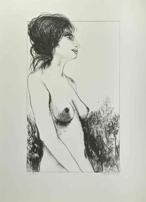 Carlo Marcantonio, Nude of Woman, Lithograph, 1970s