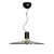Large Chandelier in Thick Glass, Chrome and Black Lacquered Metal, Italy, 1970s For Sale - Image 4 of 11