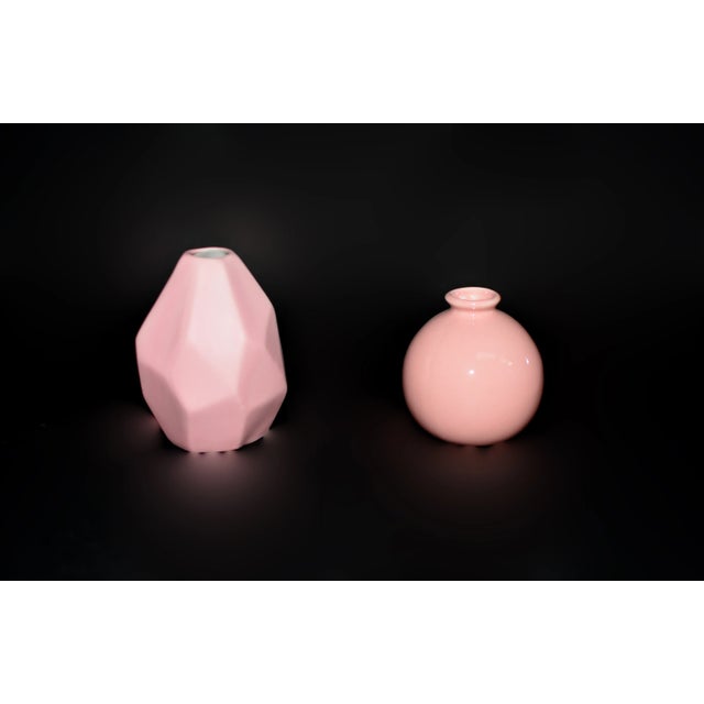 Late 20th Century Mini Vases Japanese Wabi Sabi Mini Art Vase Pastels Set of 7 For Sale - Image 5 of 12