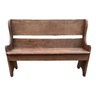 Rustic Weathered Vintage Bench For Sale
