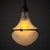 Bauhaus Vintage Industrial Pendant Lamp in Copper and Glass, 1920s For Sale - Image 3 of 12