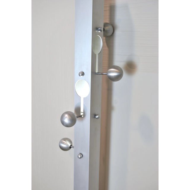 Silver Italian Steel Floor Lamp, 1960s For Sale - Image 8 of 10