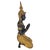 Mid-20th Century Thai Thepanom Cast Bronze Kneeling Guardian Figure 7.25" For Sale - Image 4 of 11
