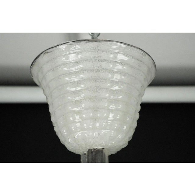 1940s Art Deco Pendant in Pulegoso Murano Glass by Ercole Barovier, 1940s For Sale - Image 5 of 18
