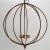 1970s Mid-Century Iron Sphere Light Fixture For Sale - Image 4 of 7