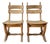 Vintage Brutalist Oak Chairs from Dittmann & Co, 1970s, Set of 2 For Sale