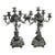 Pair of Large Vintage French Rococo Style Bronze Cherub Candelabras For Sale