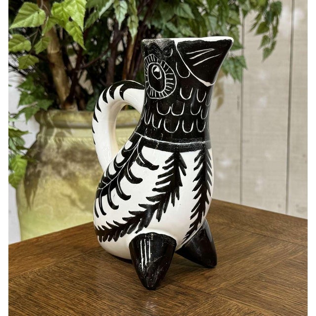 Zoomorphic Pitcher by Pierre Toulhoat, 1950s For Sale - Image 4 of 11