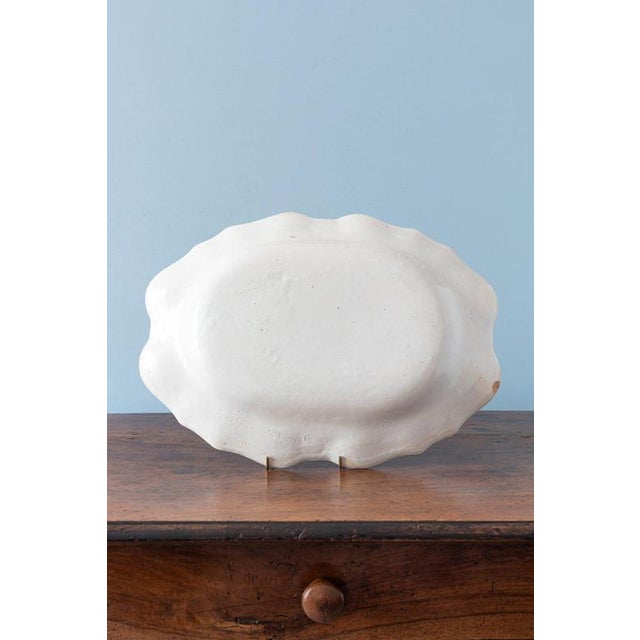 Oval Floral Dish from Moustiers Faience, 1750s For Sale - Image 9 of 11
