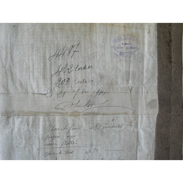 Red Antique French Textile Design For Sale - Image 8 of 8
