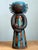 Charcoal Vintage Hand Painted Ceramic Figurine Candlestick For Sale - Image 8 of 12
