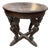19th Century Baroque Round Oak Table With Winged Cherubs For Sale