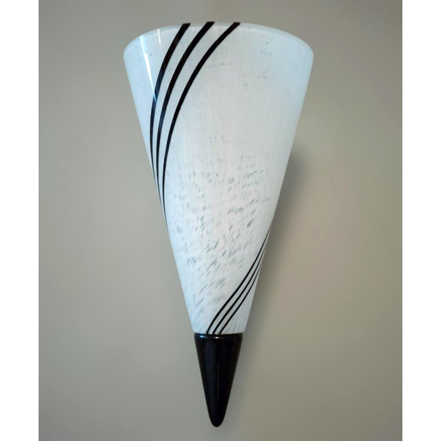 Italian 20th Century Murano Cone Sconce For Sale - Image 3 of 12
