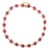 3.71 CTW Ruby Halo Diamond Modern Tennis Bracelet in 14k Yellow Gold For Sale