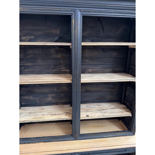 Black Late 19th Century Display Cabinet For Sale - Image 8 of 11