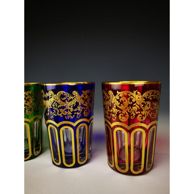 Rabat 5 Tea Cups by Saint Louis, Set of 5 For Sale - Image 3 of 7