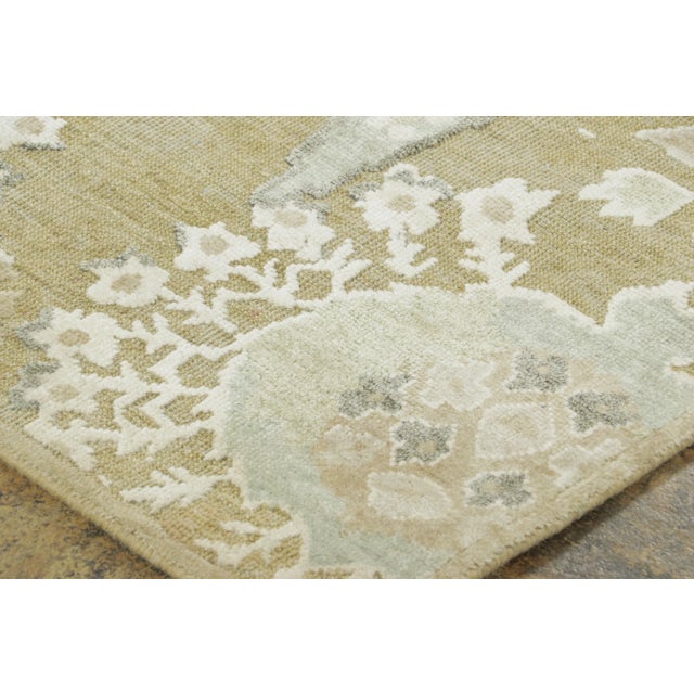 This contemporary 3x8 runner from Rug & Kilim’s Block Print Collection—an innovative line celebrating the artisanal charm...