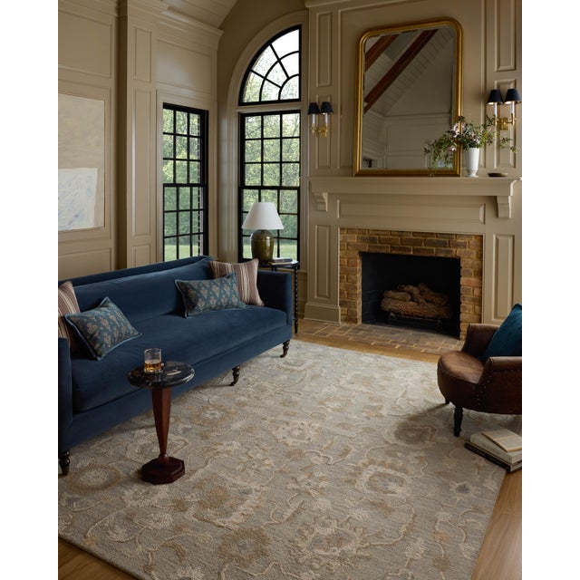 Loose, overscaled florals extend across the Dorothea Collection from Chris Loves Julia x Loloi, an elegant area rug for...
