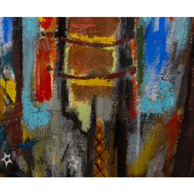 Agudelo Abstract Figural Composition Oil on Canvas For Sale In New York - Image 6 of 10