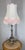 Vintage French Brass Table Lamp with Shade For Sale - Image 11 of 11