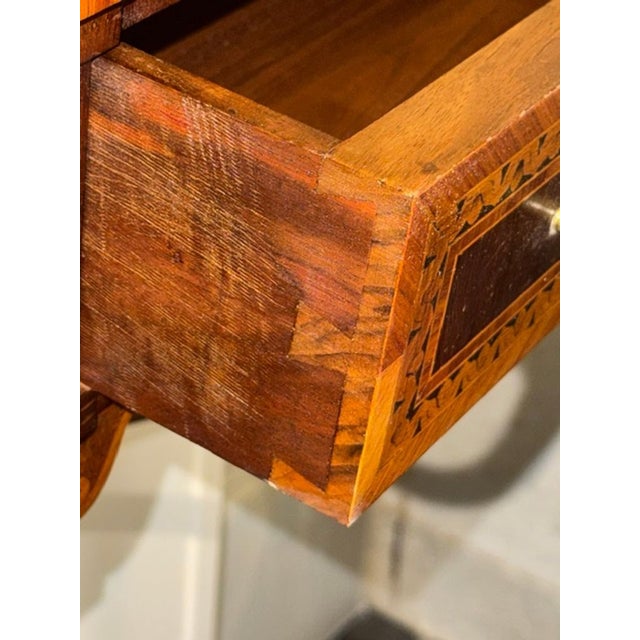 19th C. Italian Inlaid Mahogany Wall Console For Sale In Dallas - Image 6 of 6
