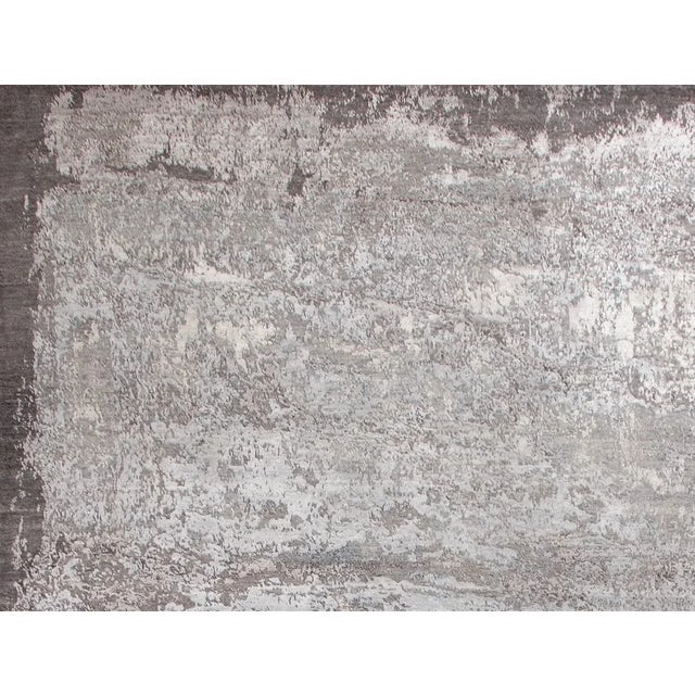 Contemporary Hand Knotted Modern Wool & Silk Rug - 7'11" X 10' For Sale - Image 3 of 5