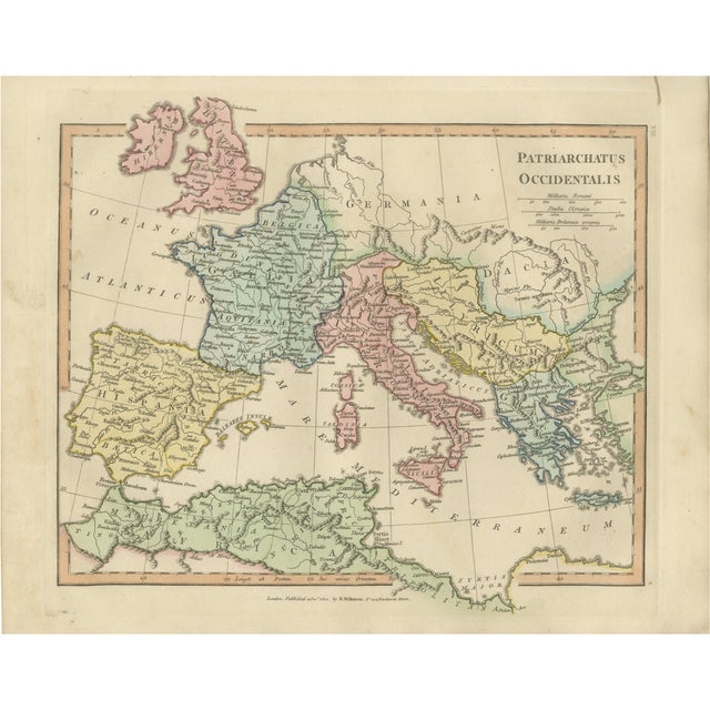 Western Patriarchate Map from Wilkinson, 1822 For Sale