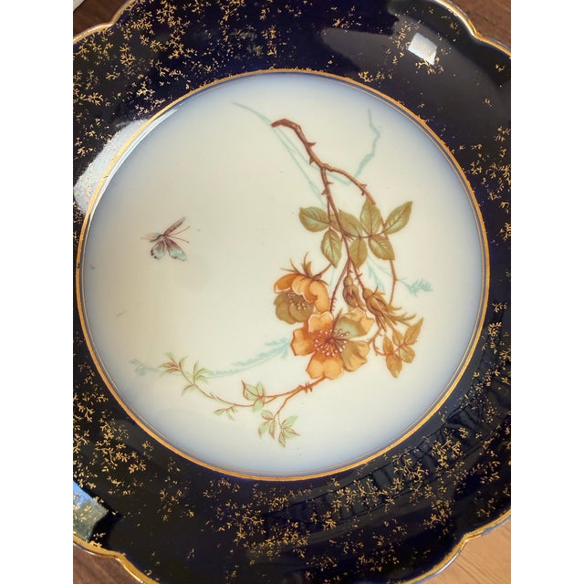 Limoges, France Antique D&CLimoges Pedestal Compote, Circa 1894-1900 For Sale - Image 4 of 9