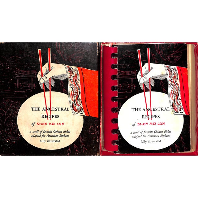 "The Ancestral Recipes: A Scroll of Favorite Chinese Dishes Adapted for American Kitchens" 1954 Lon, Shen-Mei For Sale