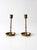 Mid 20th Century Mid-Century Engraved Brass Candlesticks Holders For Sale - Image 5 of 8