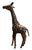 Vintage 18” Leather Wrapped African Giraffe Figurine. Hand crafted and hand painted in India. Featuring detailed...