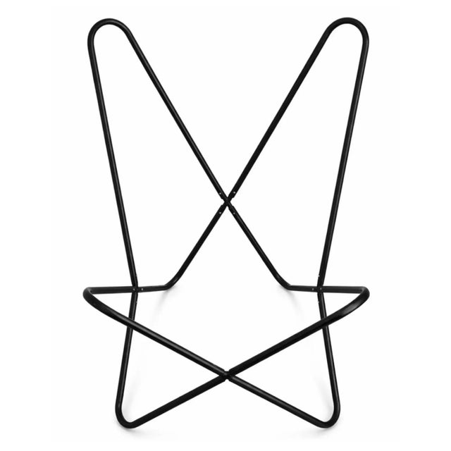 Mid-Century Modern Leather Butterfly Chair, Attributed to Knoll, Saddle Brown For Sale - Image 3 of 3