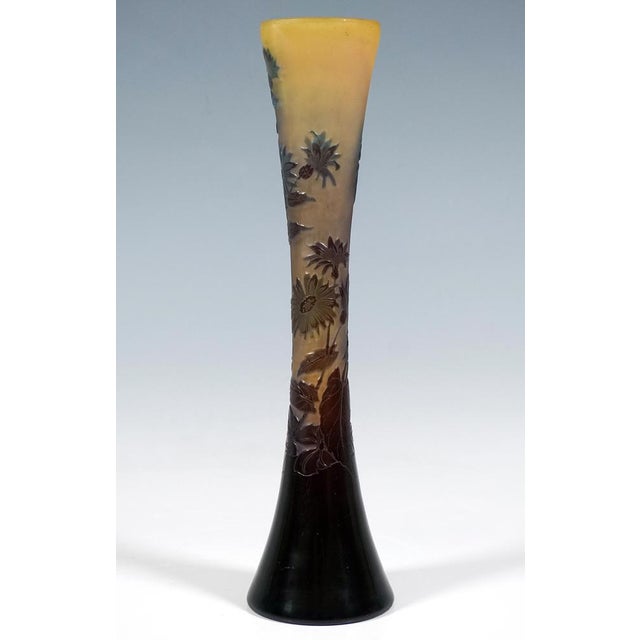 Art Nouveau Cameo Vase by Emile Galle, France, 1910 For Sale - Image 3 of 8
