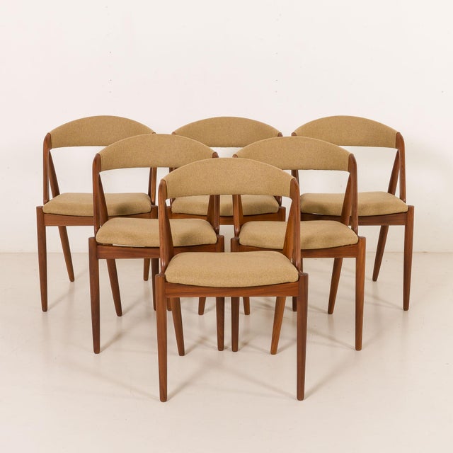 Model 31 Chairs attributed to Kai Kristiansen for Schou Andersen, Denmark, 1960s, Set of 6 For Sale - Image 6 of 18